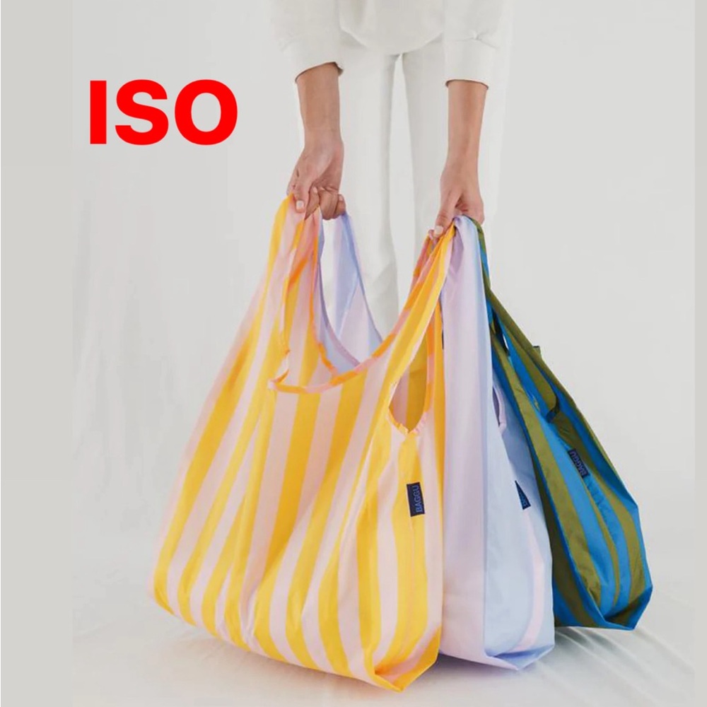 ISO Standard Baggu set in Leisure Stripe!